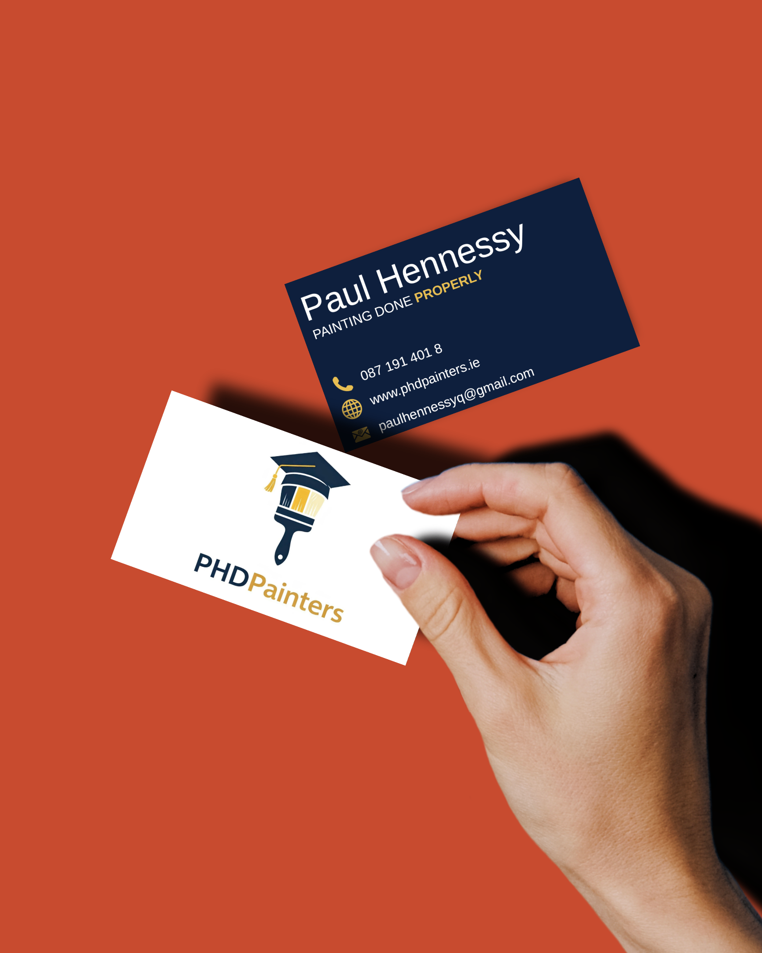 PHD Painters business card concept